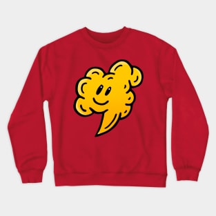 Text Balloon Smiley Doodle Art Crewneck Sweatshirt